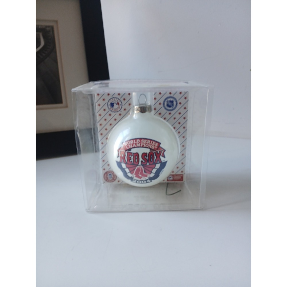 Boston Red Sox 2004 World Series Champions Glass Ornament Topperscot MLB New